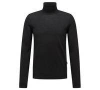 BOSS Herren Rollkragenpullover MUSSO-P aus Wolle, schwarz, Gr. S