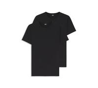 T-Shirt BOSS, Damen, Gr. L (52), schwarz, Single Jersey, Obermaterial: 95% Baumwolle, 5% Elasthan, Rundhals, Shirts T-Shirt (86435938-L) schwarz
