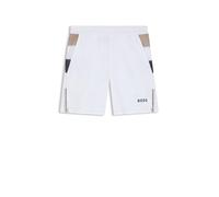 BOSS Active Tennis-Shorts aus feuchtigkeitsregulierendem Stretch-Gewebe - Style S_T-Match 9 inch, 50541370 Weiß XXL