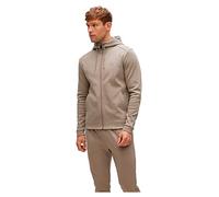 BOSS Herren Saggy Curved Sweatjacke aus Bio-Baumwolle mit Kapuze, Reißverschluss und Logo Hellgrün XXXL