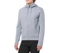 BOSS Herren Saggy Kapuzenjacke aus Stretch-Baumwolle mit Reißverschluss und Logo-Print