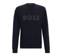 BOSS Herren Salbo Sweatshirt aus Stretch-Baumwolle mit Logo im Sandwich-Stil