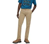 BOSS Slim-Fit Hose aus elastischem Baumwoll-Satin - Style Schino-Slim D, 50470813 Beige 32/32