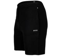 BOSS Pyjama-Shorts Waffle Shorts – Baumwollmix, Logo-Stickerei – Schwarz 2XL