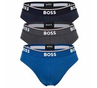 BOSS Power Unterhose grau/dunkelbau/blau (3er-Pack) - XXL