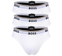 BOSS Dreier-Pack Slips aus Stretch-Baumwolle mit Logos am Bund - Style Brief 3P Power, 50475273 Weiß XL