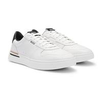 BOSS Herren Sneaker - Clint Tenn ltvpN, low, Halbschuh, Echtleder, Logo 41 Weiß