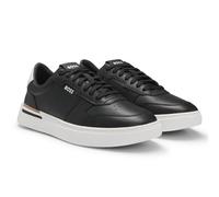 BOSS Herren Sneaker - Clint Tenn ltvpN, low, Halbschuh, Echtleder, Logo Schwarz EUR 41