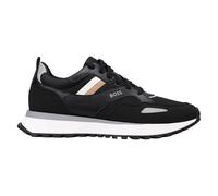 BOSS Herren Sneaker - Jonah Runn mx N, Turnschuh, Freizeit, Retro, Material-Mix Schwarz / EUR 44 44 Schwarz