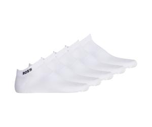 BOSS Herren Sneaker-Socken, 5er Pack - 5P AS Uni CC, kurz, Baumwoll-Mix, uni Weiß / 43-46 43-46 Weiß