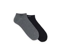 BOSS Knöchellange Socken aus elastischem Baumwoll-Mix im Zweier-Pack - Style 2P AS uni CC, 50469849 Schwarz / Grau 39-42
