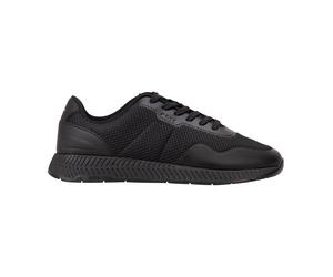 BOSS Herren Sneaker - Titanium Runn meth,Turnschuh, Freizeit, Material-Mix 44 Schwarz