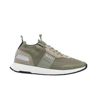 Boss - Herren Sneaker "Titanium", Wildleder-Panel (Dunkelgrün) EU 47.5 / UK 12