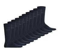 BOSS Herren Socken, 10er Pack - Kurzsocken, Baumwolle, Multipack, einfarbig Dunkelblau / 39-42 39-42 Blau