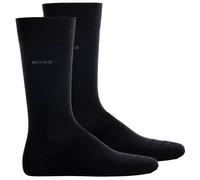 BOSS Herren Socken, 2er Pack - 2P RS Uni CC, Kurzsocken, Combed Cotton 39-42 Schwarz