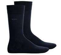 BOSS Herren Socken, 2er Pack - 2P RS Uni CC, Kurzsocken, Combed Cotton Marine / 43-46 43-46 Blau