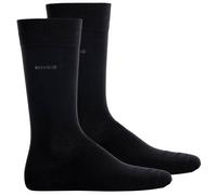 BOSS Herren Socken, 2er Pack - 2P RS Uni CC, Kurzsocken, Combed Cotton Schwarz 43-46