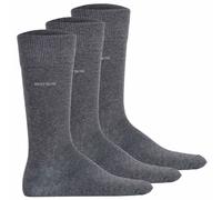 BOSS Herren 3P RS Uni CC Dreier-Pack mittelhohe Socken aus Stretch-Gewebe Grau 43-46