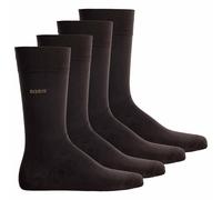 BOSS Herren Socken, 4er Pack - 4P RS Uni CC, Kurzsocken, Combed Cotton Dunkelbraun 39-42