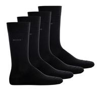 BOSS Herren Socken, 4er Pack - 4P RS Uni CC, Kurzsocken, Combed Cotton Schwarz 43-46