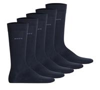 BOSS Herren Socken, 5er Pack - Kurzsocken, Baumwolle, Multipack, einfarbig Dunkelblau / 39-42 39-42 Blau