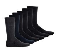 BOSS Herren Socken, 6er Pack - Finest Soft Cotton, Threepack RS Uni CC Schwarz/Mehrfarbig 43-46