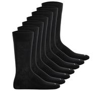 BOSS Herren Socken, 7er Pack - RS Uni CC, Baumwoll-Mix, Logo, einfarbig Schwarz 47-50