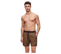 BOSS Herren Starfish Badeshorts aus recyceltem Material mit Kontrast-Logo Hellgrün M
