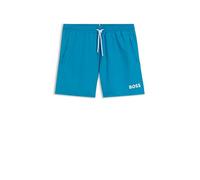 BOSS Schnell trocknende Badeshorts mit Kontrast-Details - Style Starfish, 50514429 Türkis M