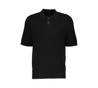 BOSS Herren Strick-Poloshirt aus Baumwoll-Mix AKOPPO, schwarz, Gr. M