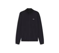 BOSS Strickjacke aus Baumwolle mit kontrastfarbenem Logo - Style KN_Ever-X FZ, 50553778 Dunkelblau XXXL