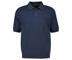 BOSS Herren Strickpolo ASAC_P Kurzarm, navy, Gr. XL