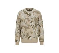 BOSS Herren Strickpullover AFLORALO, sand, Gr. S