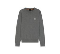 BOSS Herren Strickpullover aus Baumwolle und Kaschmir KANOVANO_S, silber, Gr. M