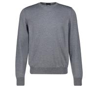 BOSS Herren Strickpullover BOTTO-L aus Schurwolle, grau, Gr. M