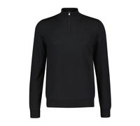 BOSS Regular-Fit Pullover aus Schurwolle mit Reißverschluss am Kragen - Style Ebenji, 50528300 Schwarz L