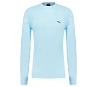 BOSS Herren Strickpullover K_MOMENTUM-LITE CN, blau, Gr. XL