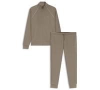 BOSS Herren SW Tracksuit Set Trainingsanzug-Set aus Baumwoll-Mix mit kontrastfarbenen Paspeln Hellgrün XXXL