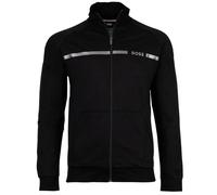 BOSS Herren Sweatjacke mit Stehkragen - Authentic Jacket Z, Zipper, Baumwolle Schwarz M