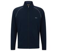 BOSS Herren Sweatjacke - Mix & Match Jacket Z, Zipper, Loungewear, Stretch Cotton Blau 2XL