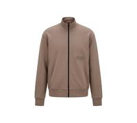 BOSS Herren Sweatjacke SW_COLLAR FULL ZIP, oliv, Gr. M