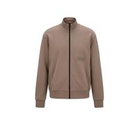 BOSS Herren Sweatjacke SW_COLLAR FULL ZIP, oliv, Gr. XXL
