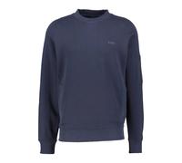 Sweatshirt BOSS ORANGE "We mixed", Herren, Gr. XL, blau (dunkelblau404), Sweatware, Obermaterial: 66% Baumwolle, 34% Polyester, unifarben, casual, regular fit hüftlang, Rundhals, Langarm Bündchen, Swe