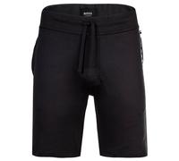 BOSS Herren Sweatshorts - Authentic Shorts, kurze Hose, Loungewear, Baumwolle, Logo Schwarz L