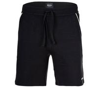 Pyjamashorts BOSS "Unique", Herren, Gr. XL, N-Gr, schwarz (schwarz 001), Jersey, Obermaterial: 95% Baumwolle, 5% Elasthan, casual, Hosen, aus elastischer Baumwolle mit Tape-Details (29012141-XL) schwa