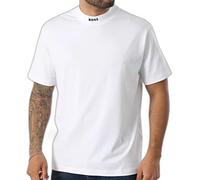 BOSS Green T-Shirt Herren Regular Fit Kurzarm Baumwolle weiß, L