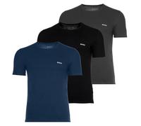 BOSS Herren T-Shirt, 3er Pack - Classic, Rundhals, Kurzarm, Baumwolle Schwarz/Grau/Blau / XL XL Mehrfarbig
