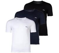 BOSS Herren T-Shirt, 3er Pack - RN 3P Classic, Rundhals, Kurzarm, Cotton, uni Schwarz/Blau/Weiß XL