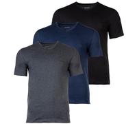 BOSS Black T-Shirts Herren V-Ausschnitt Baumwolle blau, XXL