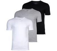 BOSS Herren T-Shirt, 3er Pack - TShirtVN 3P Classic, Unterhemd, V-Neck, Cotton Weiß/Grau/Schwarz L